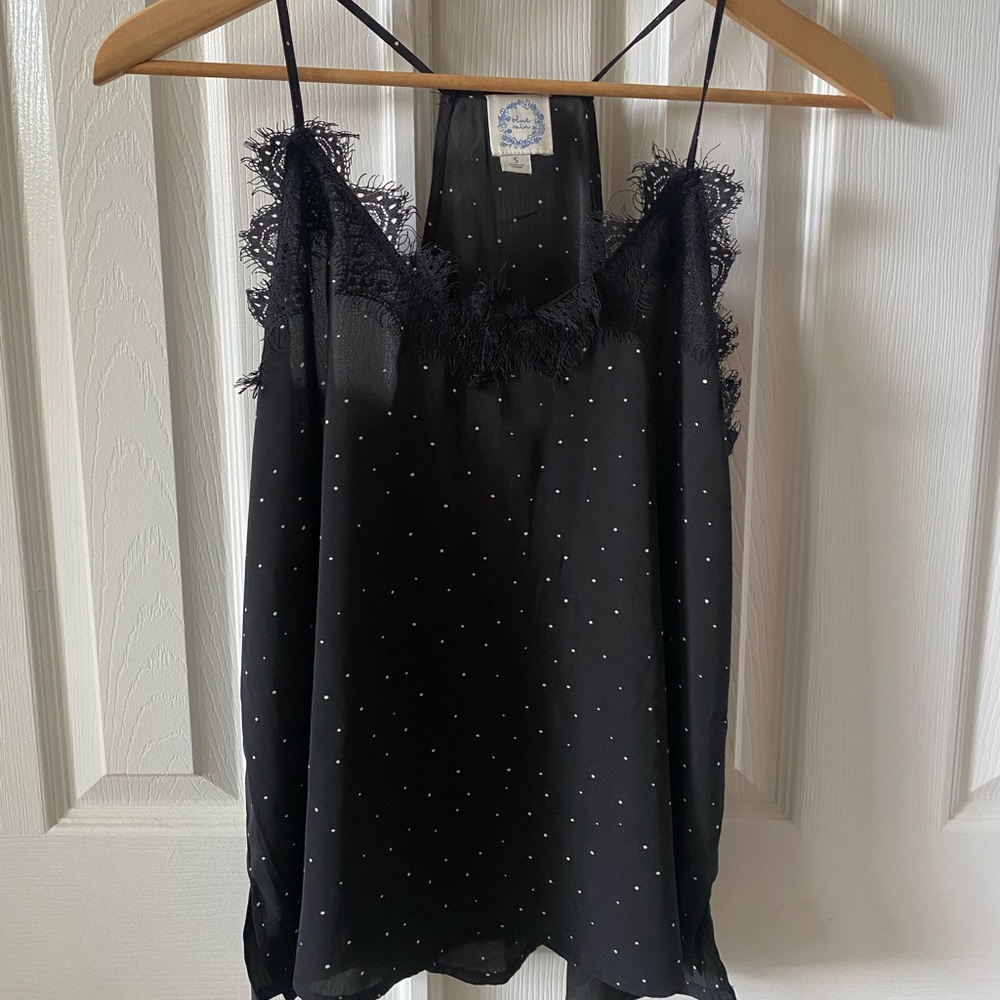 Black lace cami